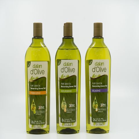 Dalan d’Olive Shower Gel 400ml and a choice of Nourishing, Energising or Relaxing